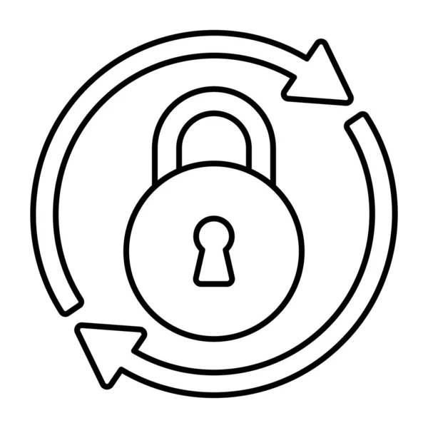 Icon Design Lock Update — Vetor de Stock