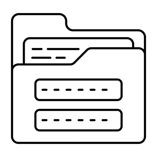 Unique Design Icon Folder Password — Stock Vector