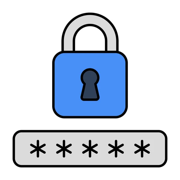Modern Design Icon Password Lock — Stock Vector