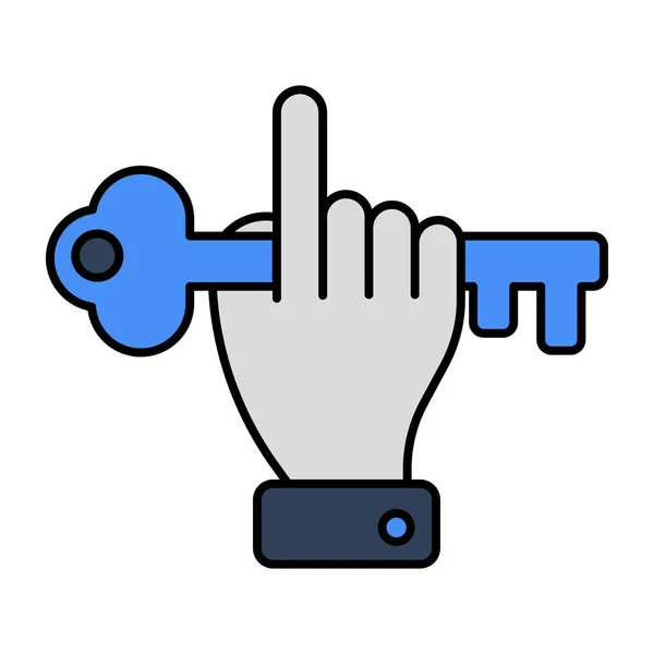 Editable Design Icon Key — Stockvektor
