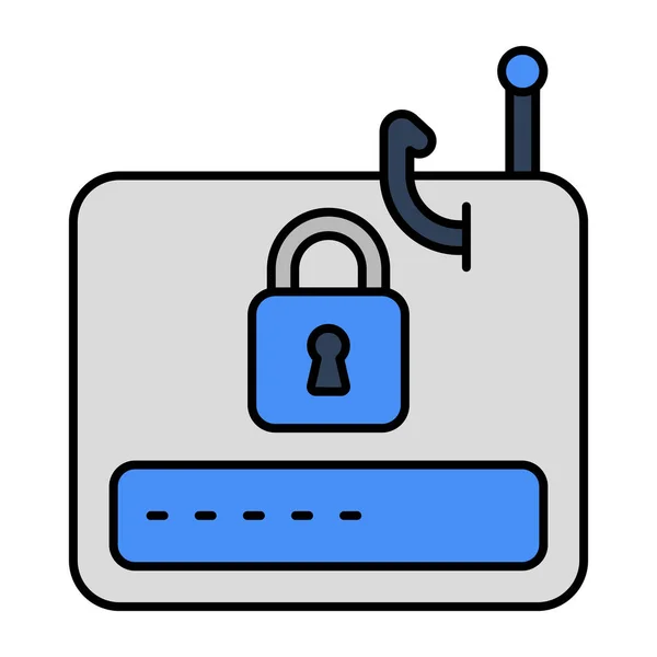 Editable Design Icon Password Phishing — Wektor stockowy