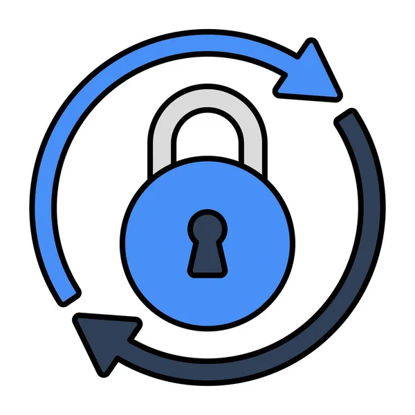 Icon Design Lock Update — Vettoriale Stock