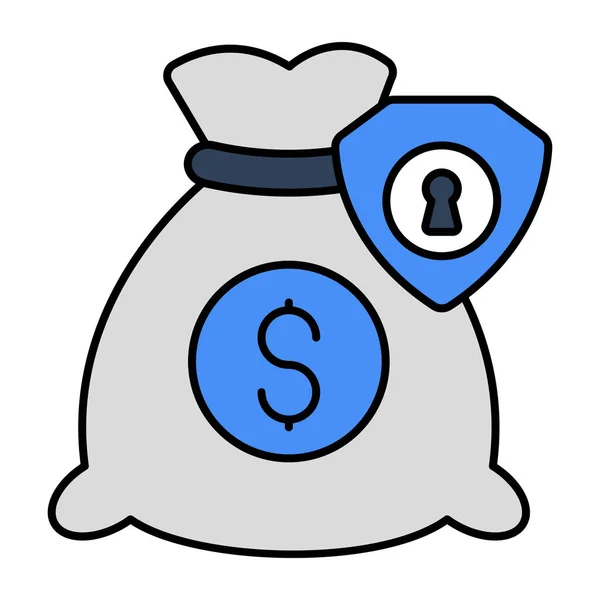 Premium Download Icon Financial Security — Vetor de Stock