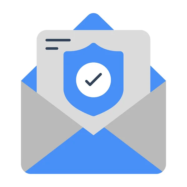 Perfect Design Icon Mail Security — Image vectorielle