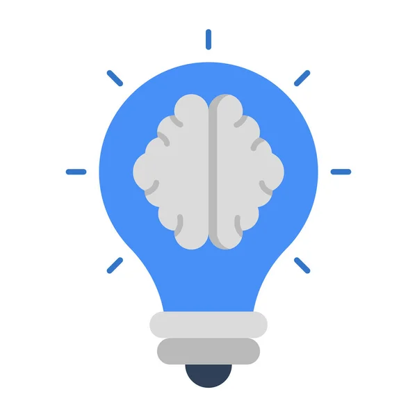Icon Design Creative Mind — Stock Vector