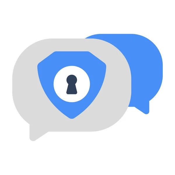 Conceptual Flat Design Icon Encrypted Message — Stockový vektor