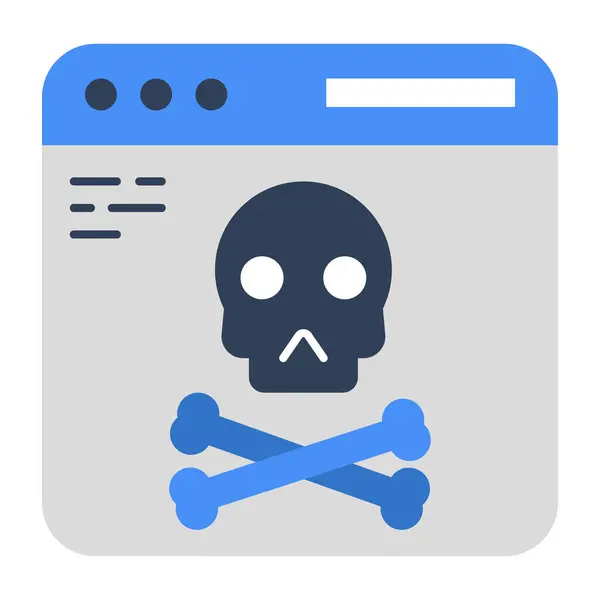 Premium Download Ikone Des Web Hacking — Stockvektor
