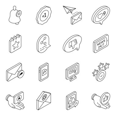 Sosyal medya ikonlarından oluşan yaratıcı bir paket getirdik. Bu simgeler sosyal medya UI / UX projenizin genel görünümünü geliştirmenize ve yükseltmenize yardımcı olur.