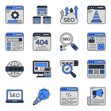Burada bir seo ikon koleksiyonu var. Bu simgeler UI tasarımı, web tasarımı, sunum slaytları, iniş sayfaları, başlık resimleri ve diğerleri için mükemmeldir.