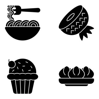 Şu yemek ikonlarına bak. Bu setteki tüm simgeler lezzetli yemek temasını akılda tutmak için tasarlanmıştır. Yaklaşan projeleriniz için bu düz simgeleri indirin.