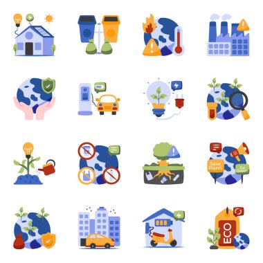 Doğa Düz Simgeleri Paketi