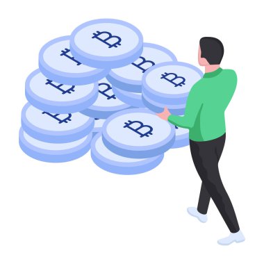 Bitcoin milyonerinin çizimi