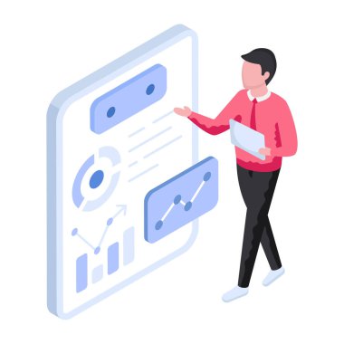 Veri sunucusunun vektör tasarımı