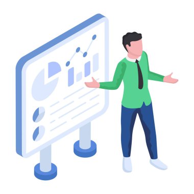 İş analistinin modern tasarım çizimi