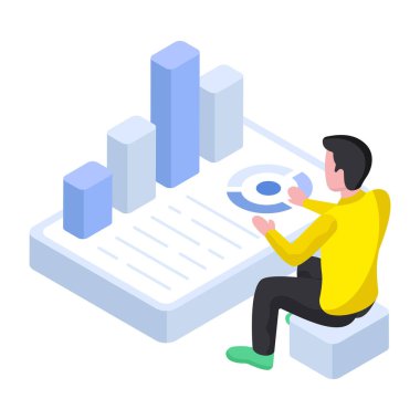 İş raporunun yaratıcı tasarım çizimi