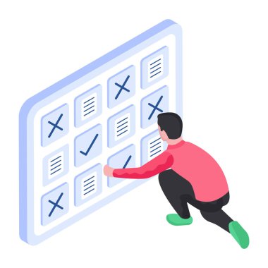 Görev tahtası için mükemmel bir tasarım çizimi