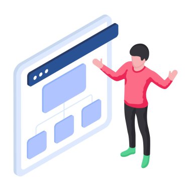 Web hiyerarşisinin moda vektör tasarımı