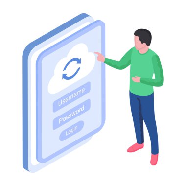 Bulut güncellemesinin eşsiz tasarım çizimi