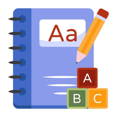 Dizüstü bilgisayarın kavramsal düz tasarım simgesi