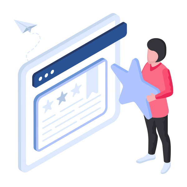 Premium download illustration of web ratings