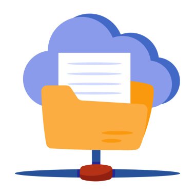 Vector design of cloud folder