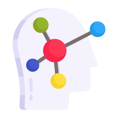 Zihin haritasının modem tasarım simgesi