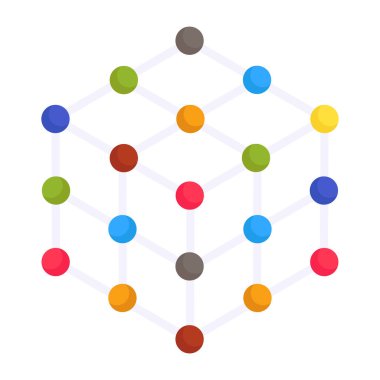 Molekülün premimium indirme simgesi 