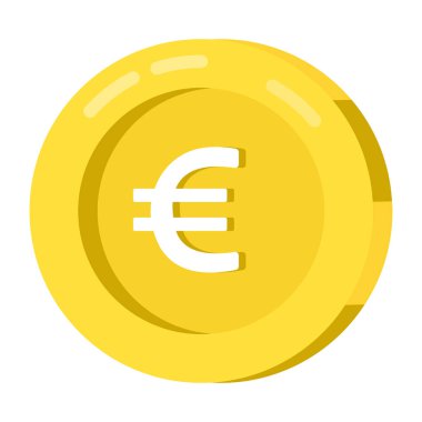 Euro sikkesinin premium indirme simgesi