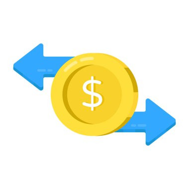 Para transferinin modern tasarım simgesi 