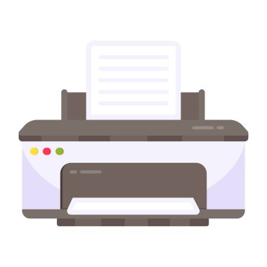 Yazıcının mükemmel tasarım simgesi 