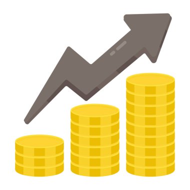 Büyüme grafiğinin bir simge tasarımı