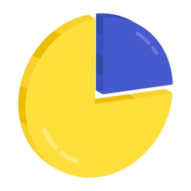 Turta grafiğinin düz tasarım simgesi 
