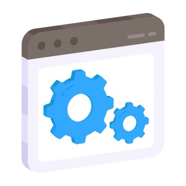 A unique design icon of web setting 