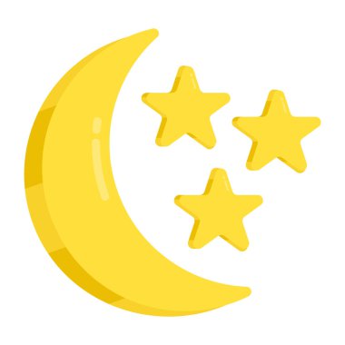 Açık gecenin mükemmel tasarım simgesi