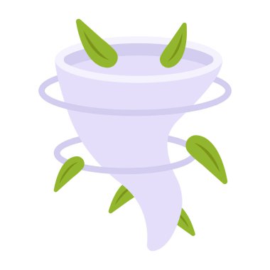 Tayfunun düz tasarım simgesi 