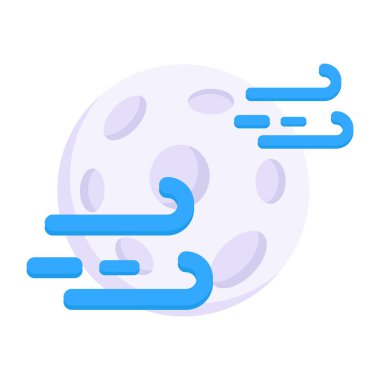 Rüzgarlı gecenin simge tasarımı 