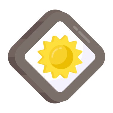 An icon design of sunlight 