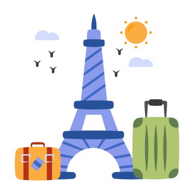 Eyfel Kulesi 'nin modern tasarım simgesi 