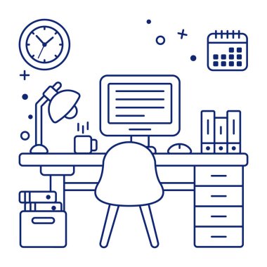 İş yerinin bir simge tasarımı 