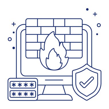 Firewall 'ın düzenlenebilir tasarım simgesi