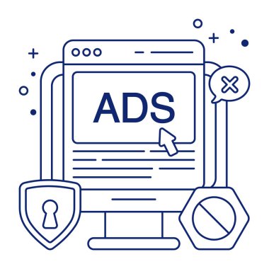        Web reklamının bir simge tasarımı