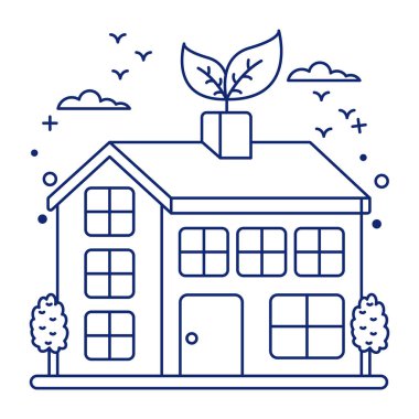 Vector design of eco home