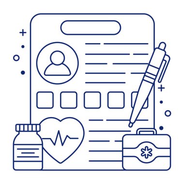 Reçeteli yazmanın moda tasarım simgesi 