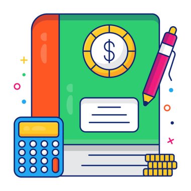 Bütçe hesaplarının trend vektör tasarımı 