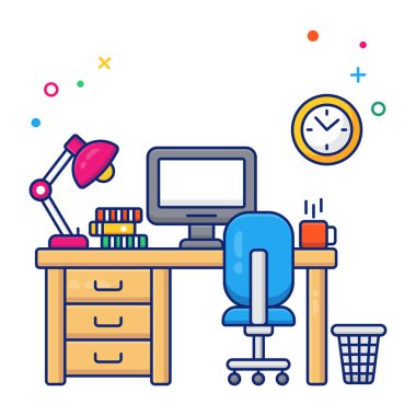 İş yerinin bir simge tasarımı 