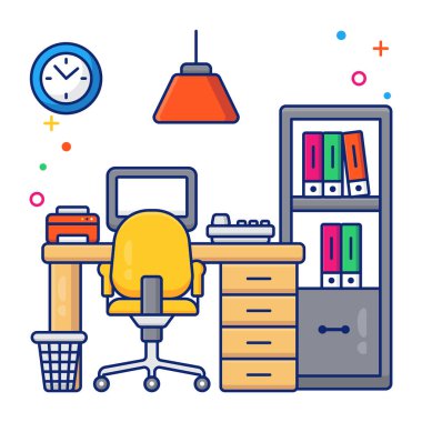 İş yerinin bir simge tasarımı 