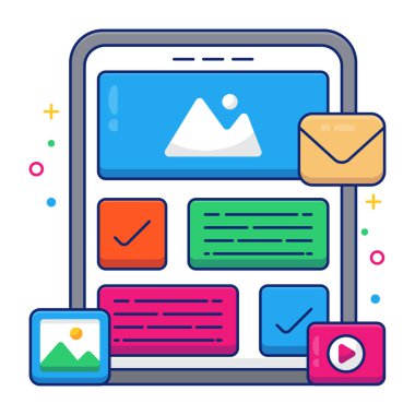 Mobil manzaranın eşsiz tasarım simgesi