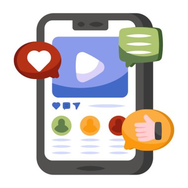 Mobil video için bir simge tasarımı 