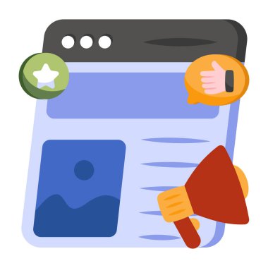        Web içeriği pazarlamasının mükemmel bir tasarım vektörü 