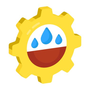 Su yönetiminin modern tasarım simgesi 